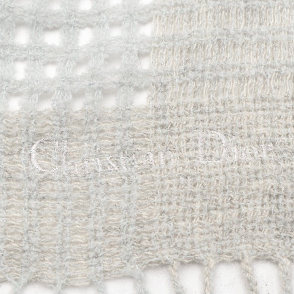Christian Dior Woven Fringed SARF - Picture 4 of 5